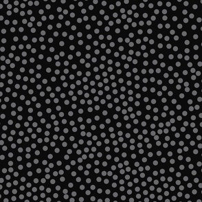 Dots on black