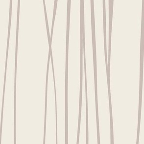tangled - creamy white_ silver rust blush - vertical hand drawn contemporary stripe