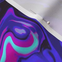 Vibrant Vaporwave Marble - Digital Paint Spill - Pink, Purple, Yellow, Blue, Mint, Navy