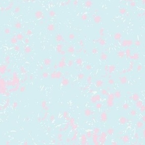Saturn Splatter -Azalea Pink on Polar Aqua Blue1  (TBS212)