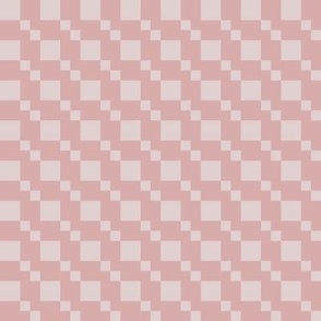 MVDL - Neutral Double Checks in Taupe Blush and Mauve - half inch checks