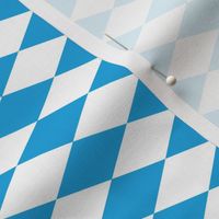 Oktoberfest German October Beer Festival Bavarian Blue and White Rotated Diagonal Diamond Beer House Tablecloth Pattern