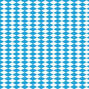 Oktoberfest German October Beer Festival Bavarian Blue and White Rotated Diagonal Diamond Beer House Tablecloth Pattern