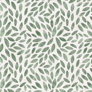 Leaves all over - speckle cream background