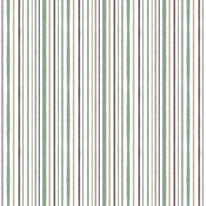 Rugged stripe - brown green