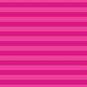 Monochrome Barbie Pink Nautical Stripe, Large Scale 