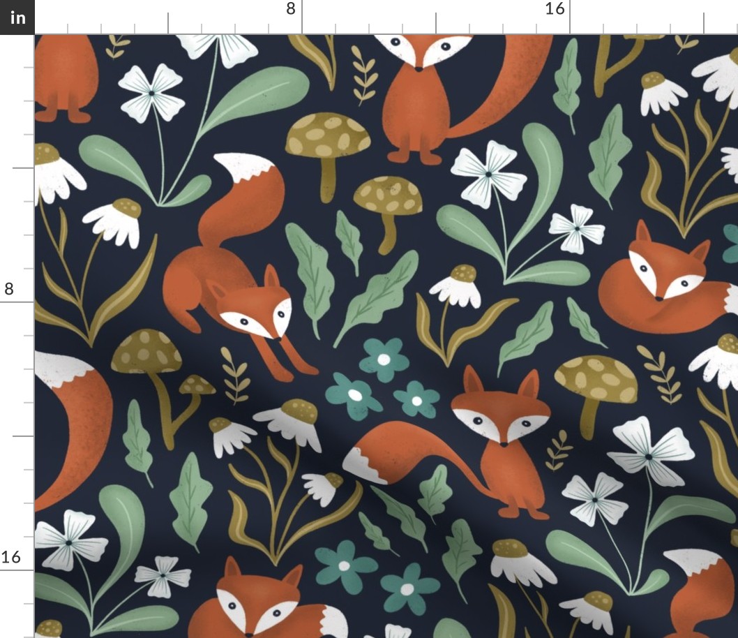 woodland foxes - fox wallpaper