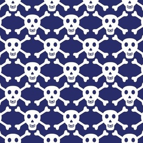 Pirate Skull 2 - Navy blue