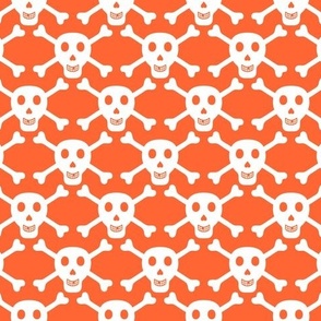 Pirate Skull 2 - Orange  