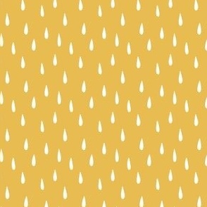 Raindrops in Mustard Yellow