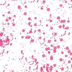 Saturn Splatter - Rose Pink on White  (TBS212)