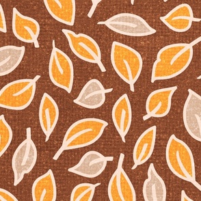 Autumn Leaf Scatter 27in seamless repeat
