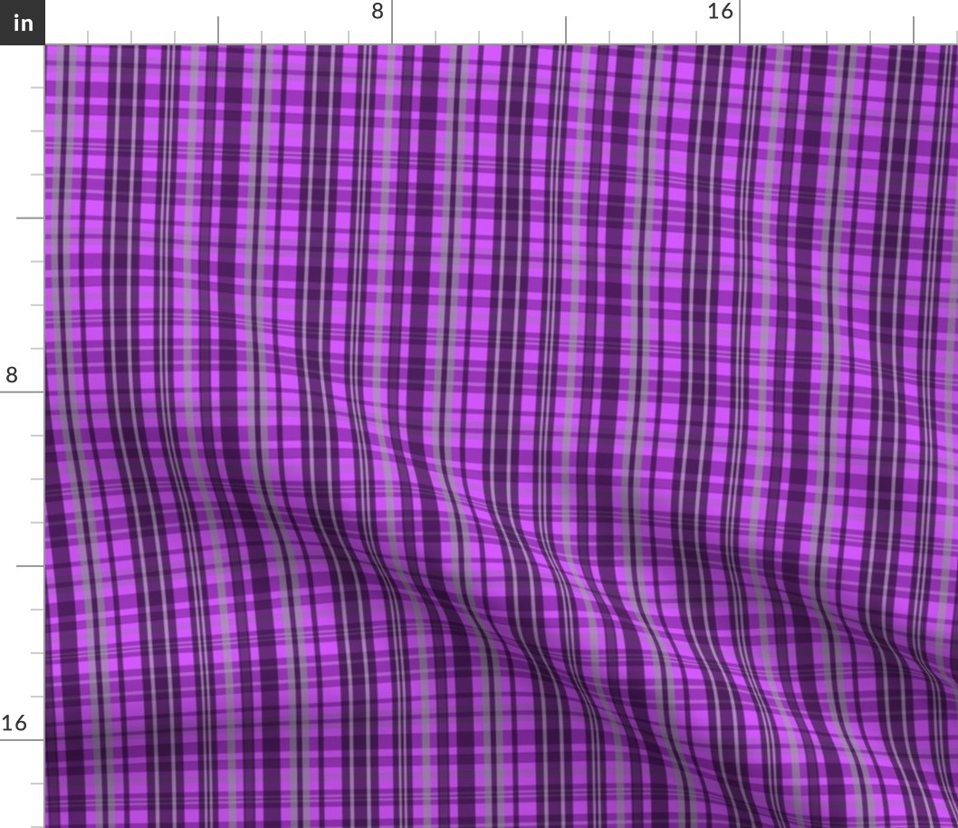 458 - $  Small scale  violet, purple, lavender mauve classic monochromatic plaid country rustic style wallpaper, coats and jackets, children’s dresses and tops, cute bedroom bed linen, seasonal tablecloths, napkins and table runners