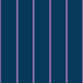 Purple Stripes on Navy Blue to Coordinate with Monster Mash Pattern