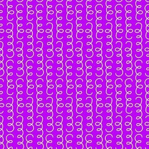 454 - Small scale Delicate hand drawn curls in vivid violet purple  forming a lacey style - for kids apparel_ party costumes_ table decorations_ table cloths_ table runners_ pet accessories-22