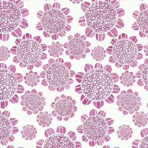 OLD FASHIONED FLOWERS PINK TONAL  SMALL