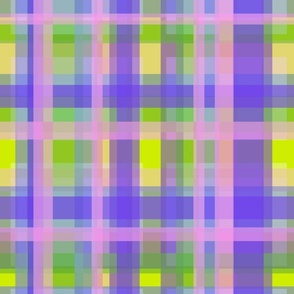 purple green overlapping plaid check