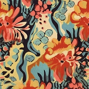 Surf Culture Abstract Floral 65