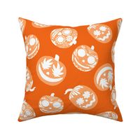 Halloween Orange Pumpkins V2 - Tossed - Medium Scale