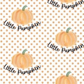 Little Pumpkin Thanksgiving White