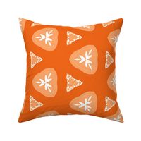 Orange Halloween Geometric Pattern - Large Scale