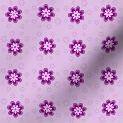 Purple layered daisies/ small