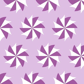 Purple and White Pin Wheel/ Large 