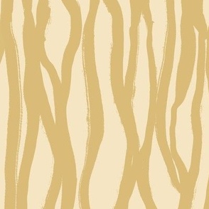 Bark – Modern And Simple Abstract Vertical Lines, Champagne and Gold
