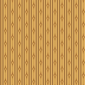 lines and ovals in brown and gold