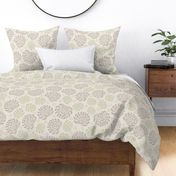 big blooms - bone beige_ creamy white_ silver rust_ thistle green  - jumbo large scale floral