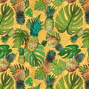 Tumbling Pineapples (Yellow)  