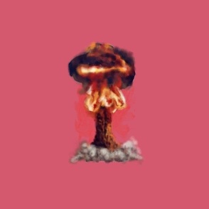 Atomic Age - Mega Mushroom Cloud - Pink