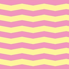 Take me to the movies - fashion texture geometric zigzag pink yellow pastel