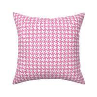 Take me to the movies - Pied de poule basic houndstooth french fashion texture white pink