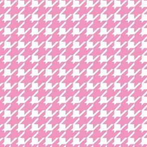 Take me to the movies - Pied de poule basic houndstooth french fashion texture white pink