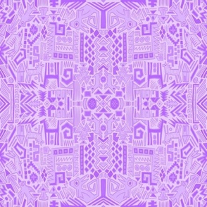 Hot pink purple primitive abstract design