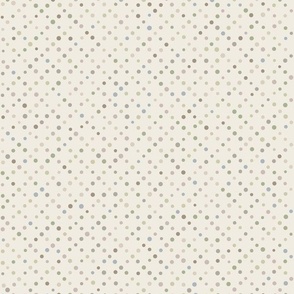 varied dots - soft pastel - hand drawn polkadot