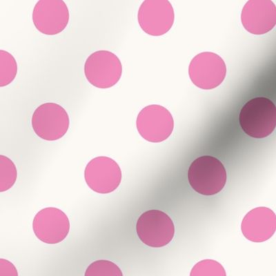 Barbiecore Pink Polka Dots, Large Scale