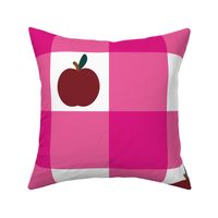 Apple Checks - Hot Pink - Barbie Pink - Large