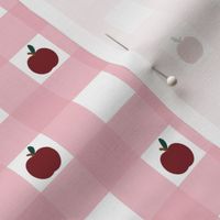 Apple Checks - Tickled Pink - Small