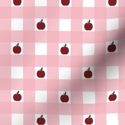 Apple Checks - Tickled Pink - Small