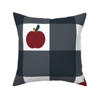 Apple Checks - Black White - Large