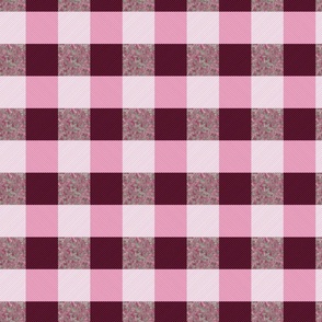 Tween Pink and Pink Flower Plaid