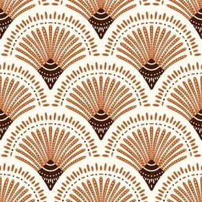 Handpainted Boho arches desert brown