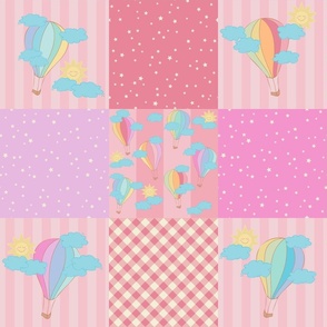 Baby Girl Cheater Quilt- 6"
