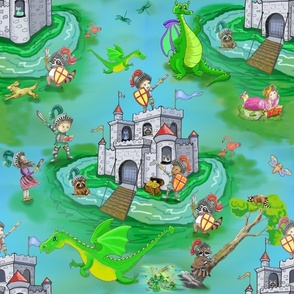 Mystical Castle of Dragons, Reepicheep, Raccoon Warriors and Princesses