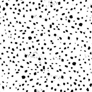 small organic dots black and white