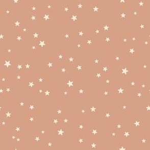 xs-Baby Neutral-Cream Stars on Terracotta