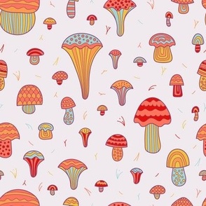 cute red mushrooms