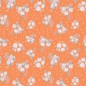 Flower ditsy _ ribbons_orange_SMALL_3x4